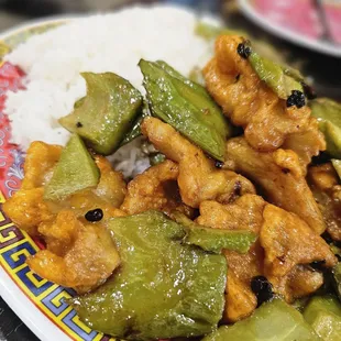 Fish with bitter melon