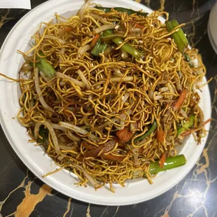 P1. Pan Fried Noodles with Bean Sprouts &amp; Soy Sauce