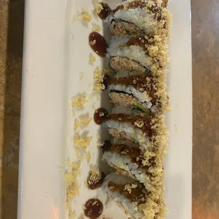 Sorry the pics is after we ate several slices. This one was the firecracker.