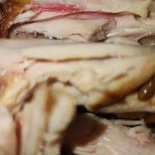 Ordered a plate,chicken wings were pink, we chucked the plate.