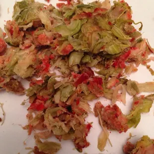 Inside of the disgusting egg roll.