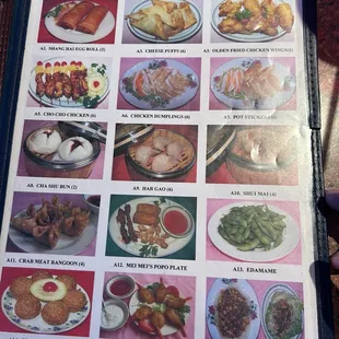 Part of the menu