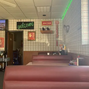 the inside of a restaurant