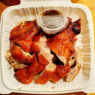 Half Roast Duck for pops ($17.00).