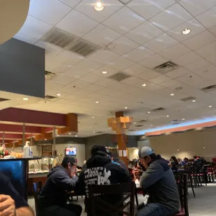 a man eating a meal