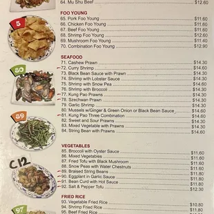 menu, sushi and sashimi