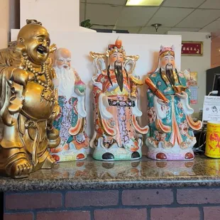 a group of figurines