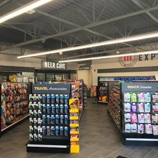 the inside of the store