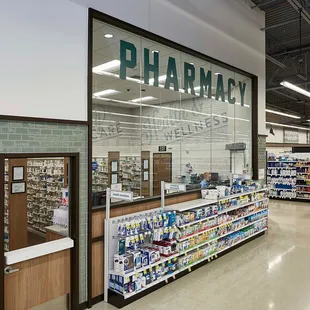 a pharmacy store with a pharmacy counter