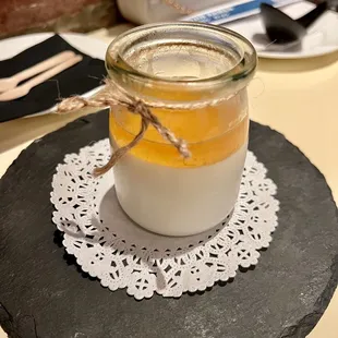Yuzu panna cotta