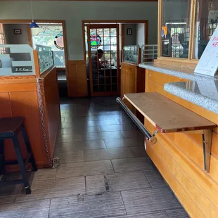 the inside of the restaurant