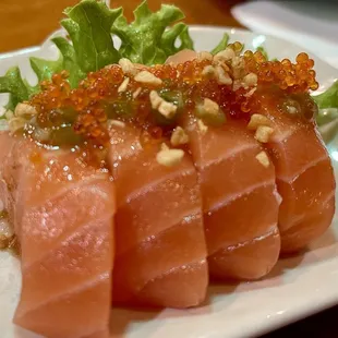 Sake Sashimi A La Carte (4 pieces)