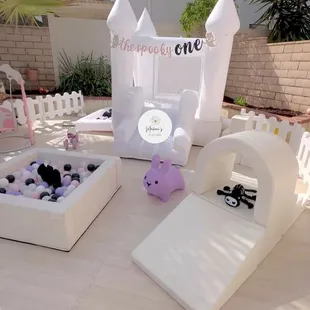 Halloween themed setup