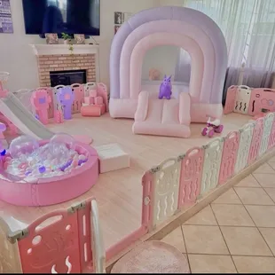 Indoor softplay set up!