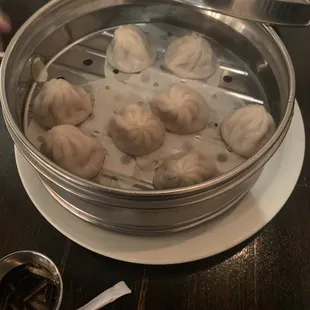 Xiao long bao (soup dumplings) not the best I&apos;ve had but good