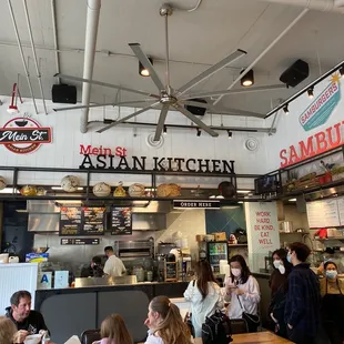 the interior of a restaurant