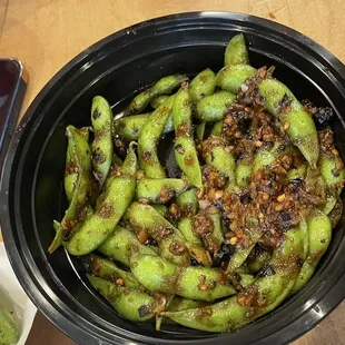 Spicy edamame