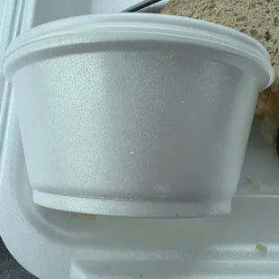 Bean container showing size