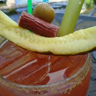 Meister's Bloody Mary, close-up.