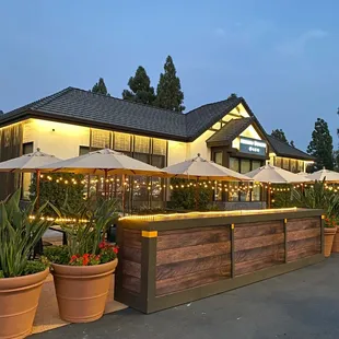 Our outdoor patio is open!