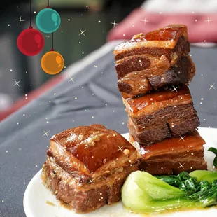 Classic Dongpo Pork is slow braised to perfection