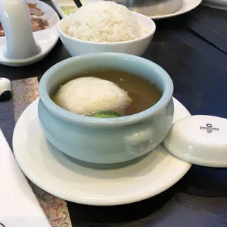 Minced Chicken Tofu in Soup