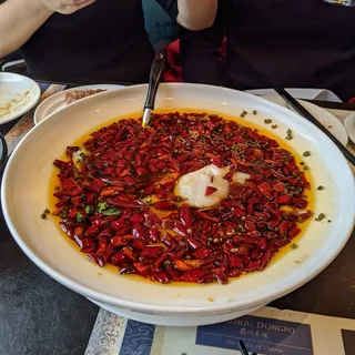 Hot Chili Oil Poached Sole Fillet