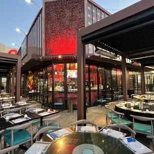 outside, sushi and sashimi