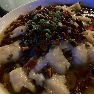 Hot Chili Oil Poached Sole Fillet