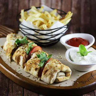 Chicken shawarma sandwich