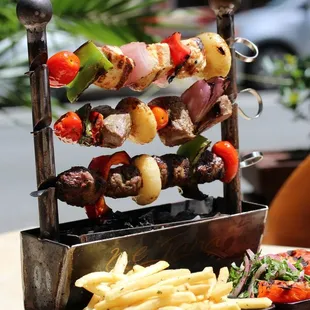 Mejana grill with fries or rice