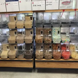a variety of food items
