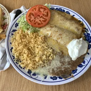 7/11/21 2 chicken enchiladas combo