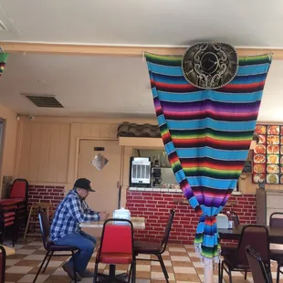 a man sitting at a table