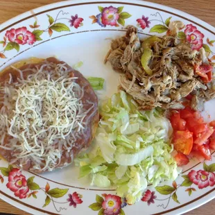 Chicken Tostado (partitioned).