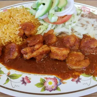 Al la diabla, camarones..