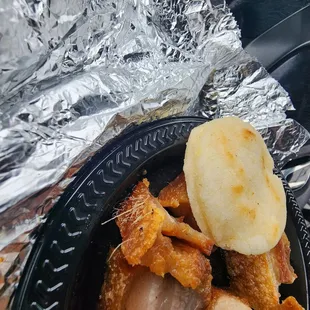 Pork skin with hairs...........