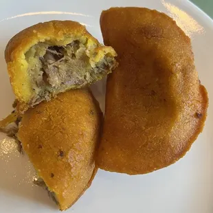 Inside the carne empanada