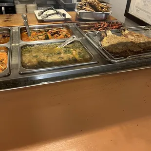 a variety of food items