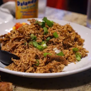 Adobo Fried Rice - IG: @nelson_eats