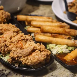 Calamansi Wings and Lumpia - IG: @nelson_eats