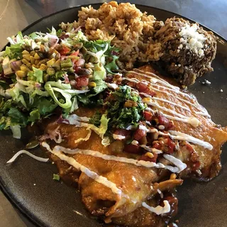 Crab and Roasted Poblano Enchilada