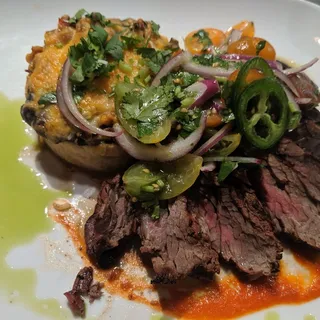 Ancho Rubbed Grilled Churrasco Steak Plate