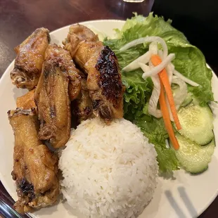 Caramelized Chicken Wing Plate