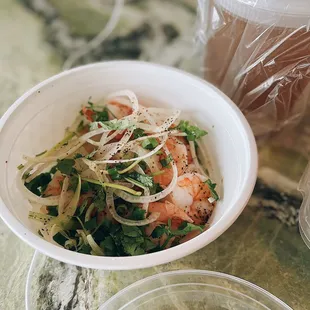 Shrimp Pho (delivered via POSTMATES)