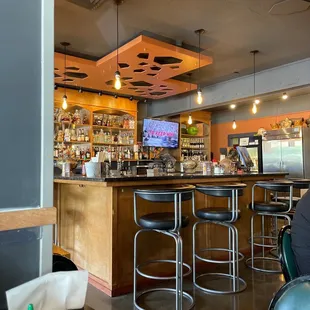 a man sitting at the bar