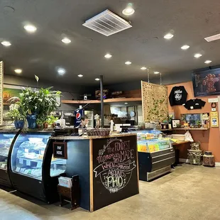 the interior of the restaurant
