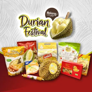 Durian festival is here!!
 Many durian products are here @Mekong Asian Market
 Come and check em out!