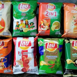 Thai Lay&apos;s chips in fun flavors