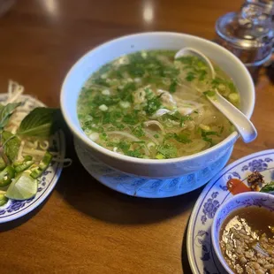 Pho Ga  Chicken Broth soup.
